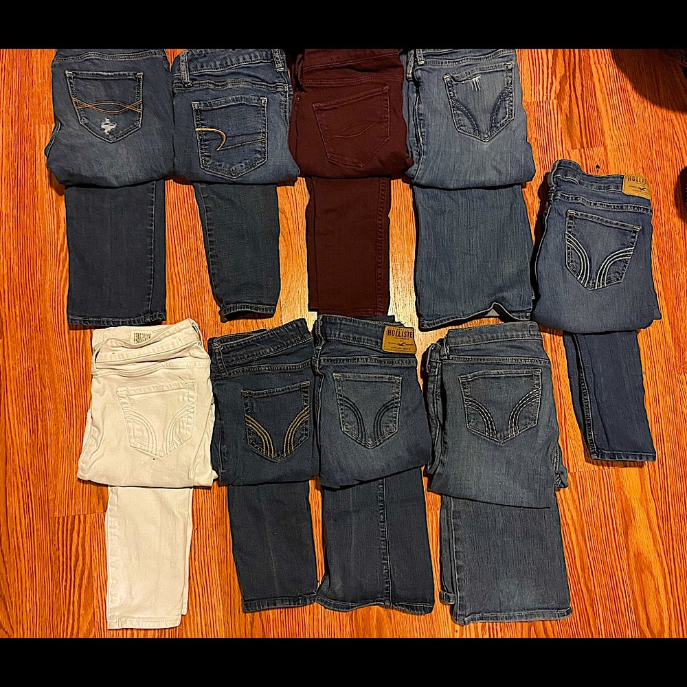 Hollister, A&F, and A.E. Jeans Bundle